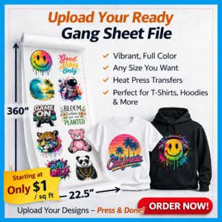 Custom DTF Transfer – DTF Gang Roll