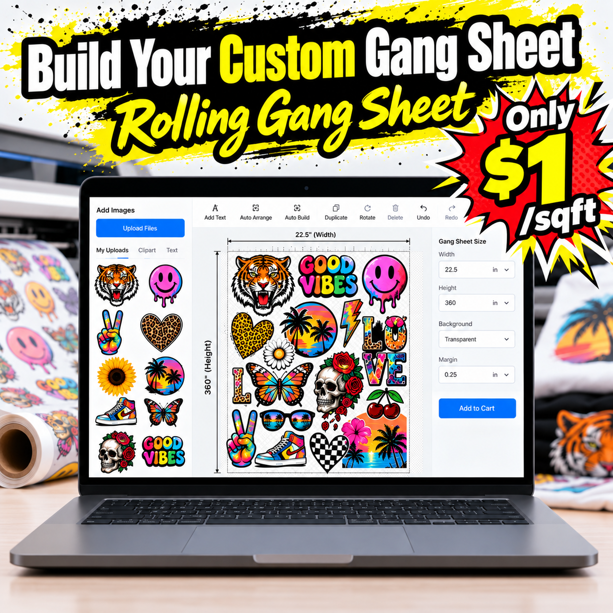NEW Rolling Gang Sheet Builder